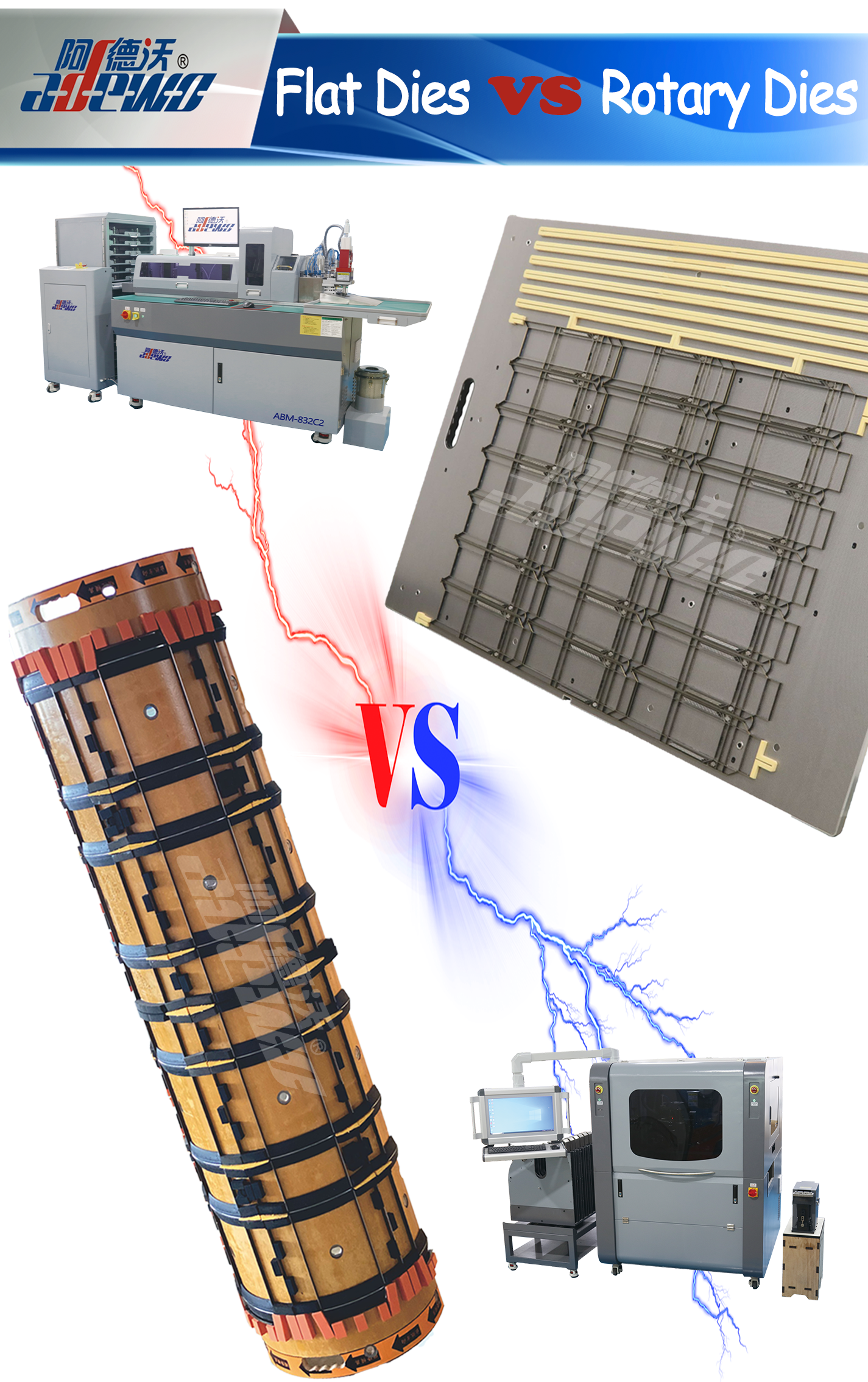 रोटरी डाइज़ बनाम फ़्लैट डाइज़