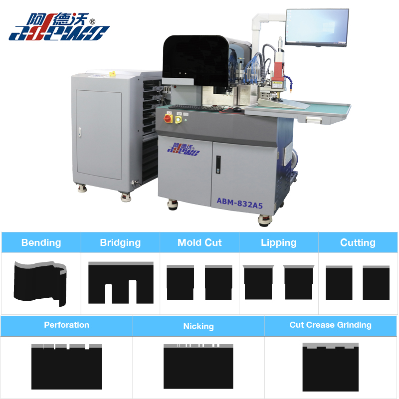 कट क्रीज़ ग्राइंडिंग के साथ नई स्टील रूल ऑटो बेंडर मशीन